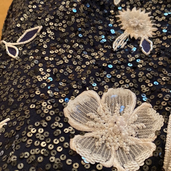 Escada 💯Silk All Sequin Stunning Fully Silk Lined Blazer Made in Germany - Picture 12 of 16